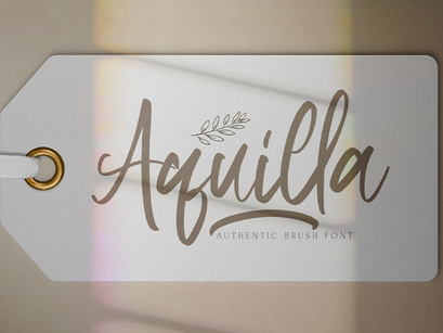 Aquilla - Brush Script Font