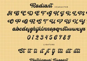 Radiant - Groovy Font