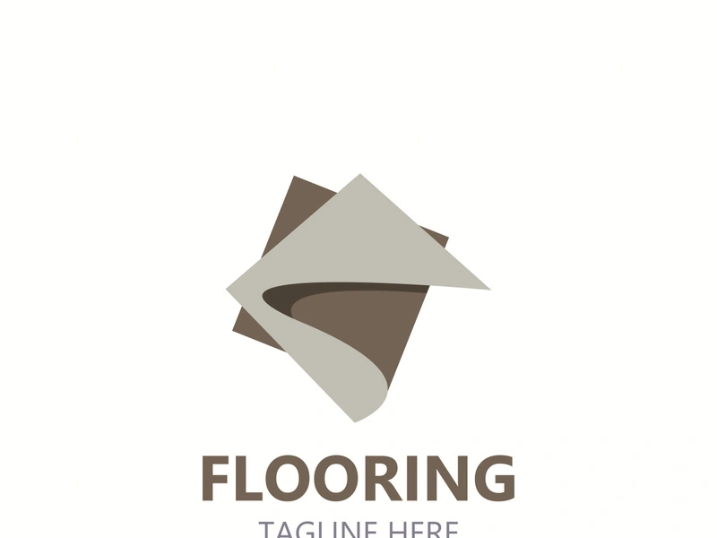 Flooring Logo design, custom Layer Vector elegant business store building