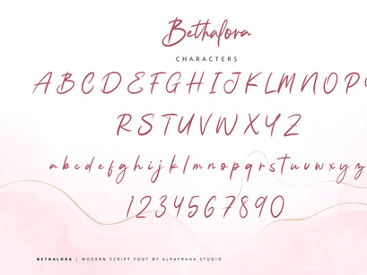 Bethalora - Modern Script Font