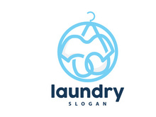 Laundry Logo, Cleaning Washing Vector
