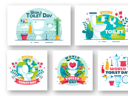 11 World Toilet Day Illustration