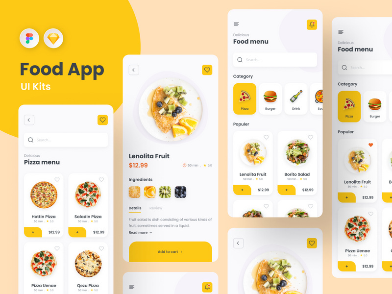 Food App Ui Kits Template