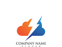 Cloud server data save upload logo