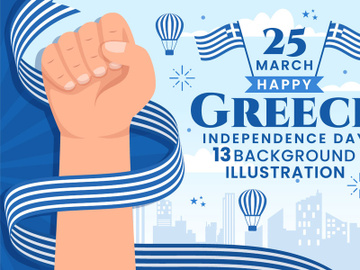 13 Happy Greece Independence Day Illustration preview picture