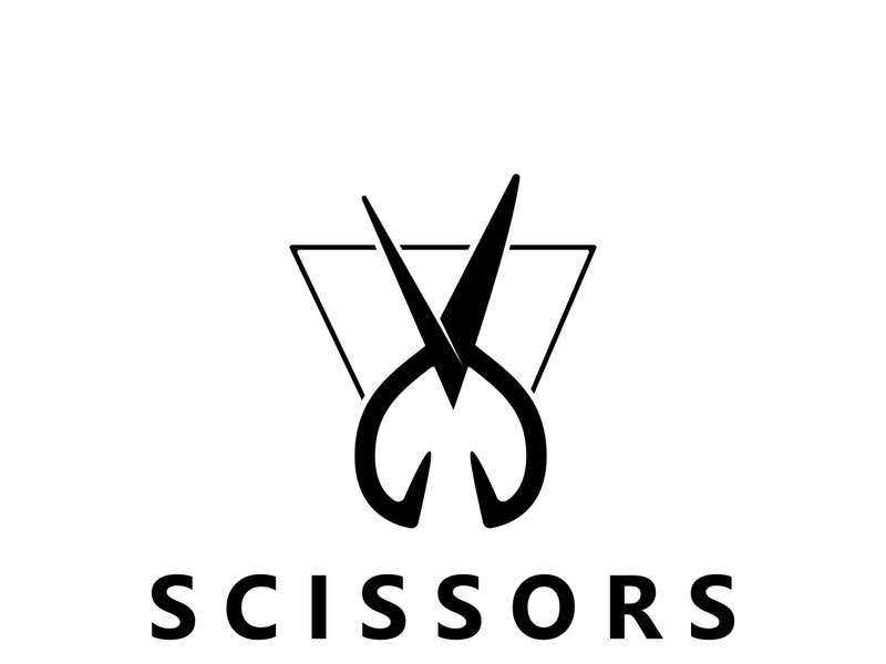 Scissor Icon Logo Design Inspiration Vector Template Royalty Free SVG,  Cliparts, Vectors, and Stock Illustration. Image 133223433.