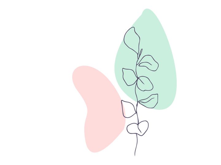 Line art portrait woman, Flower face one line vector illustration