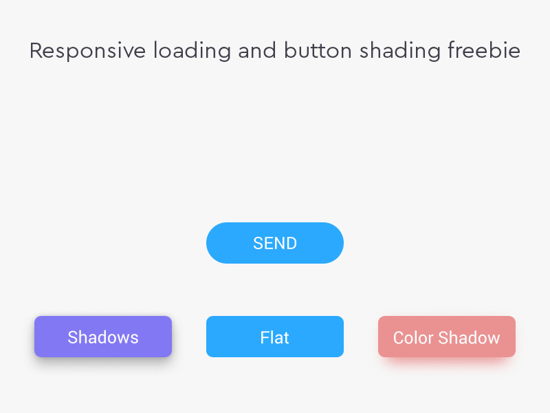 Responsive loading and Button shading