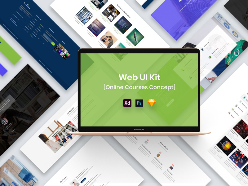 Online Courses Web UI Kit-02