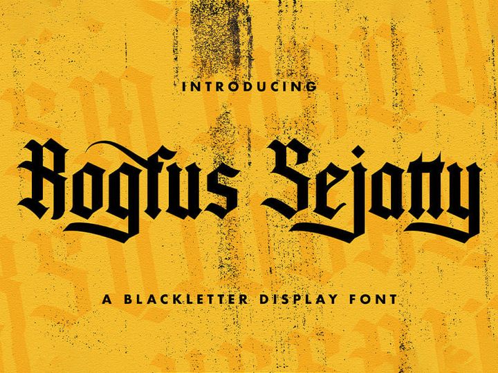 Rogfus Sejatty - Blackletter Font