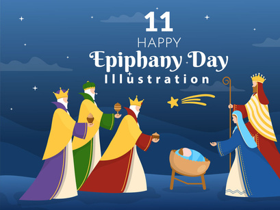 11 Happy Epiphany Day Illustration