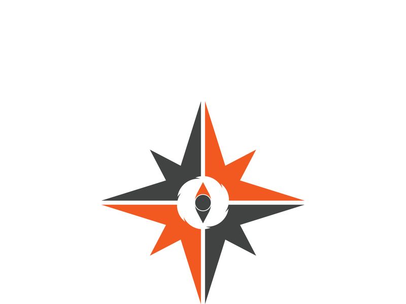 Compass logo template vector icon illustration design