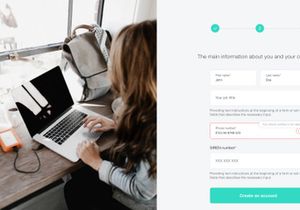 Sign up process with authentication method – XD
