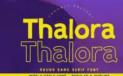 Thalora - Rough Font