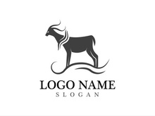 Goat logo template vector icon illustration design
