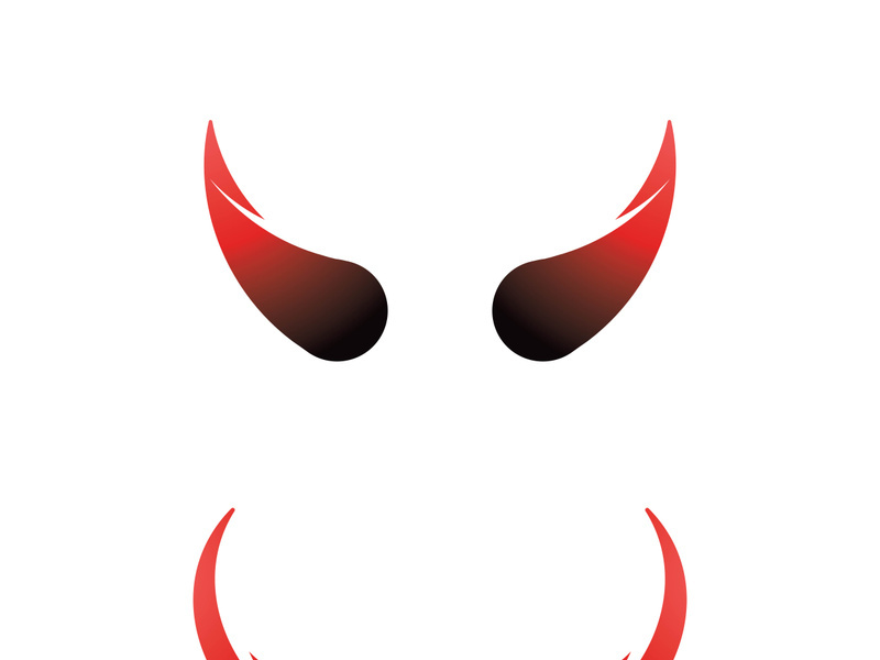 Devil horn Vector icon design