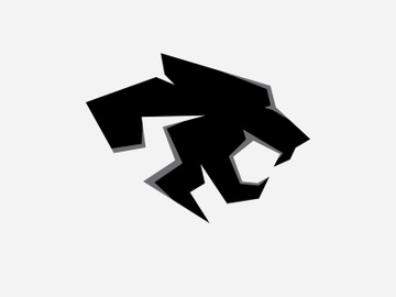 Panther logo vector on a white background preview picture