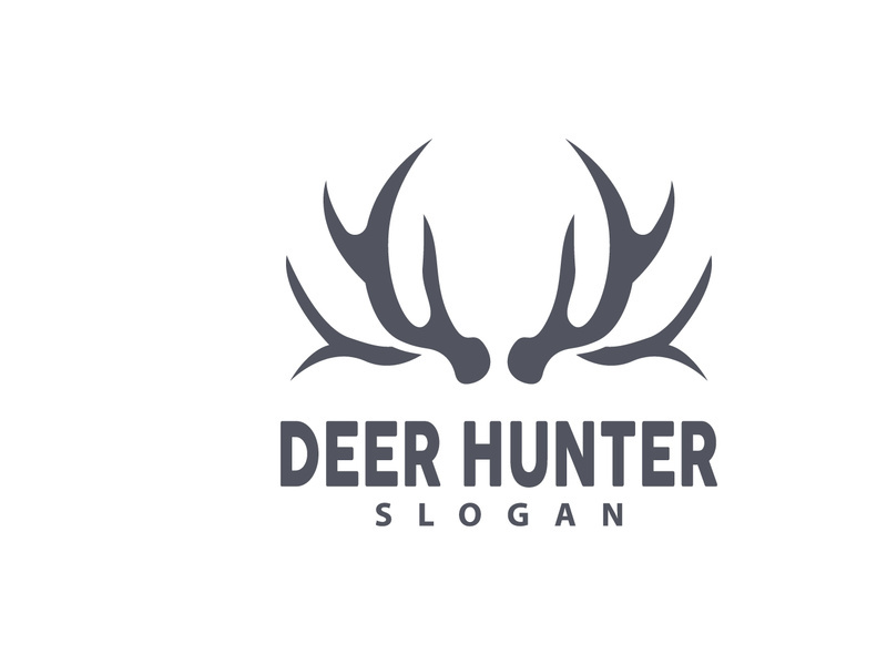 Deer Logo Deer Hunter Vector Forest Animal Design