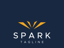 Colorful fireworks splash abstract logo design