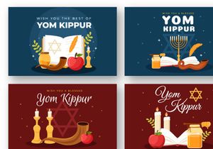 13 Yom Kippur Day Celebration Illustration