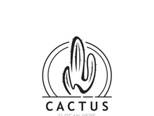 Vintage Cactus tree plant Logo nature design, desert plant vector illustration