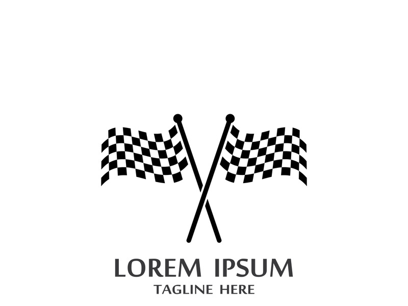 Race flag logo