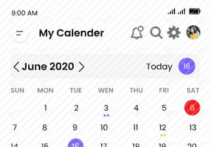 Calendar and Schedule  Mobile App UI Kit