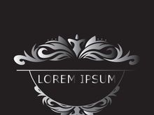 Luxury Logo template flourishes elegant ornament Fashion vector illustration