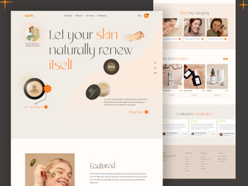 Beauty Product Landing page preview picture
