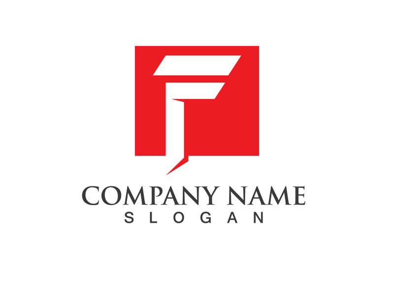 F Logo and symbol vector icon
