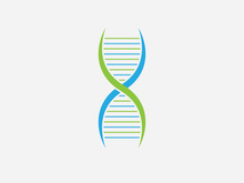 DNA logo vector medical icon