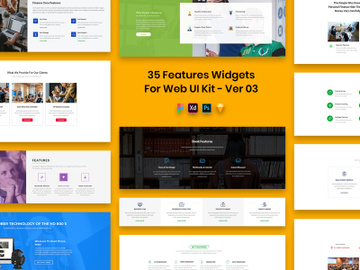 35 Features Widgets for Web UI Kit Ver-03 preview picture