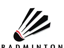 Modern Badminton logo design with Dynamic Shuttlecock and Racket, for championship, sport, sports shop, badminton school, business, company, tournament