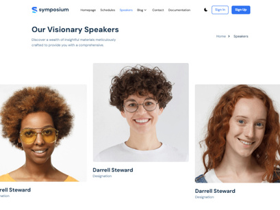 Symposium Free NextJs Website Template