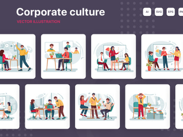M203_Corporate Culture Illustrations preview picture