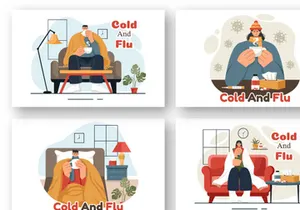 9 Flu and Cold Illustration