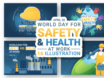 16 World Day of Safety and Health at Work Illustration preview picture