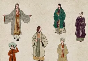 Vintage Asian Women Illustration Bundle – 20 Hand-Drawn Characters (EPS & JPEG)