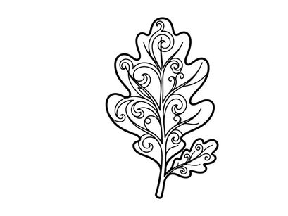 Decorative metal leaf ornament. Artistic floral design for home decor or craft projects