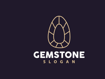Gemstone Jewelry Logo, Design Vector Template preview picture