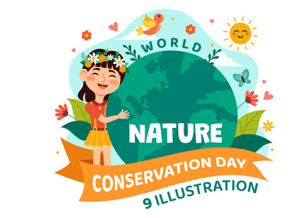 9 World Nature Conservation Day Illustration