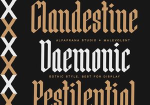 Malevolent - Display Font