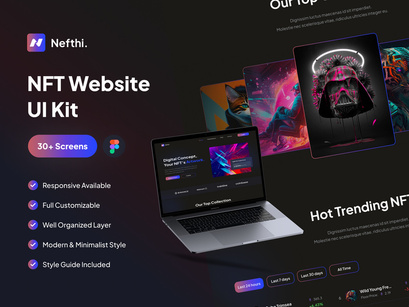 Nefthi - NFT Website UI Kit