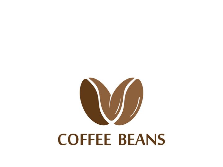Premium coffee bean logo design.
