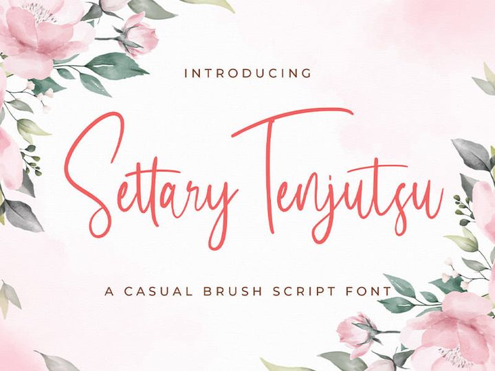 Settary Tenjutsu - Handwritten Font