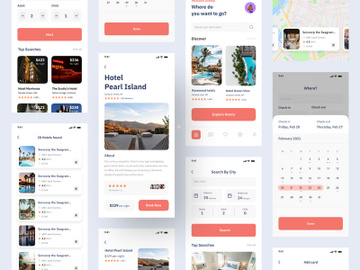 Hotel Booking Mobile App UI Kit preview picture