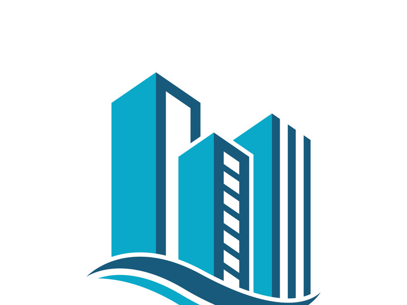 Building logo vector and symbol icon illustration design