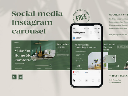 Free Social Media Instagram Carousel