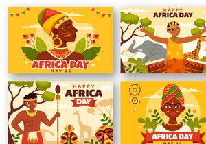 16 Happy Africa Day Illustration