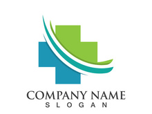 Medical health icon digital logo design vector illustration